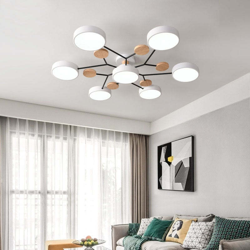 Moderne runde LED Deckenleuchte für Wohn- / Schlafzimmer, Grün