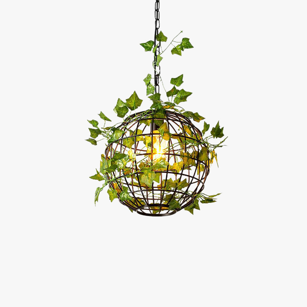 Nest Modern Pendelleuchte mit Planzendekor, 3 Farben, ∅30CM